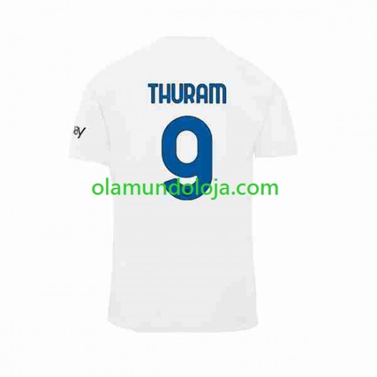 Camisola Inter de Milão Marcus Thuram 9 Homem Equipamento Segundo 2023-2024 Manga Curta